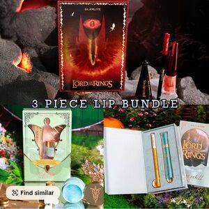 Glamlite Lord of the Rings Riverdall Evenstar Eye of Sauron 3-Lot Lip Bundle NEW